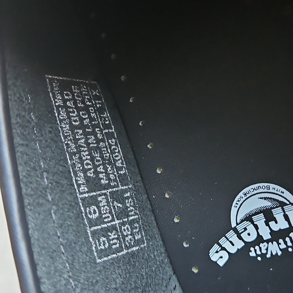 Dr Martens Adrian Quad Platform Tassel Loafers Black Leather- Unisex M6, W7 - Picture 8 of 9